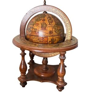 Vintage Old World desk Globe/ zodiac